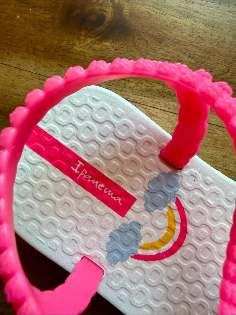 Ipanema Girls Rainbow Cloud Sandals Pink Toddler Size 8 Summer Beach Waterproof